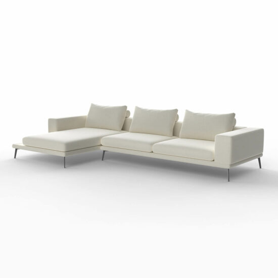 buy enzo l shape sofa with left chaise divan