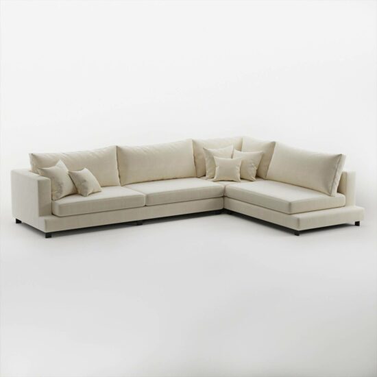fabian corner sectional sofa lounger
