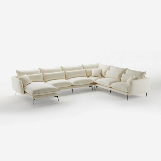 Felicia corner sectional lounger with left diwan