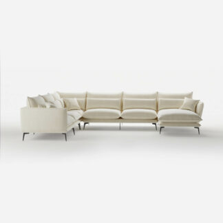 Felicia corner sectional lounger with right chaise