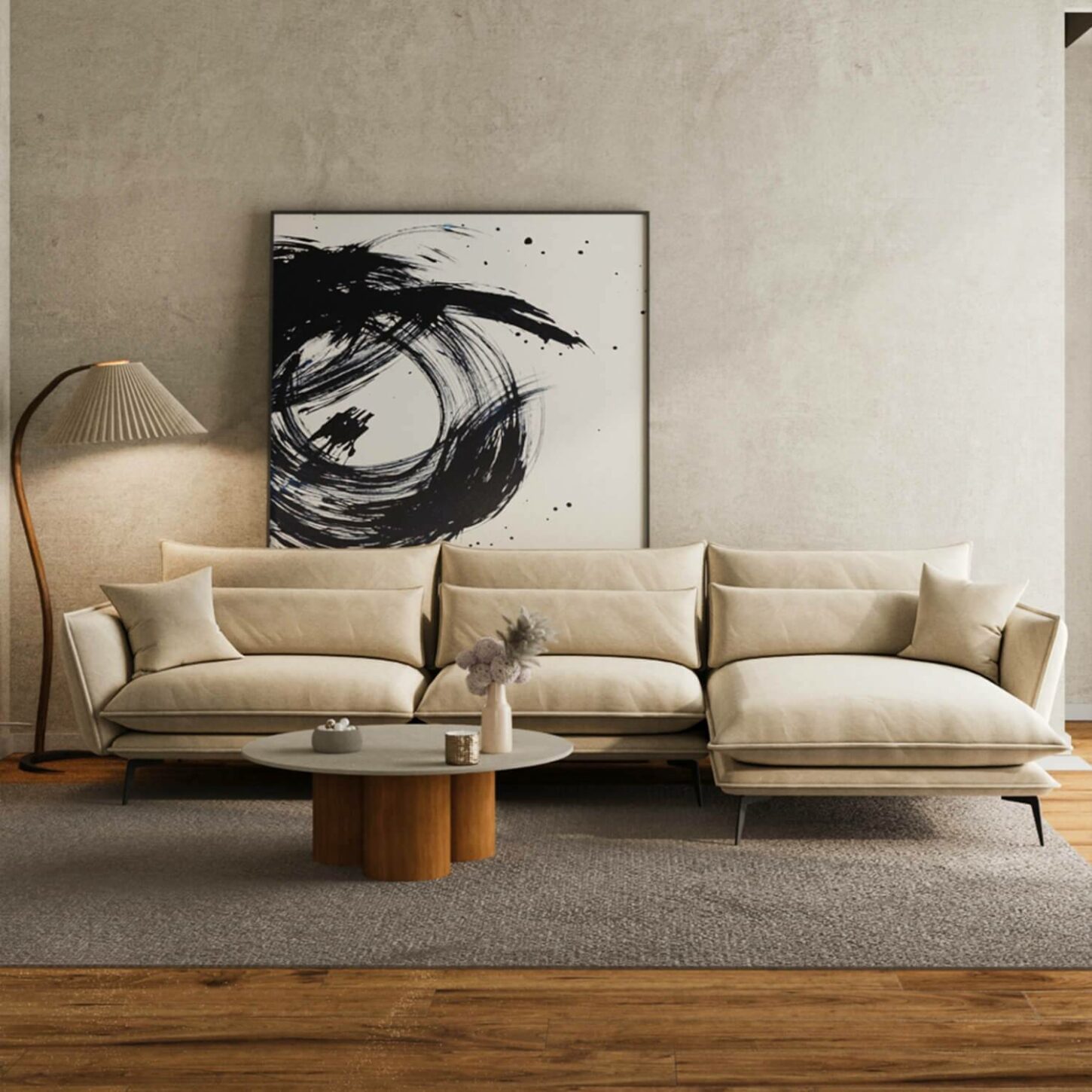 Felicia L Shape Sofa – Right Chaise