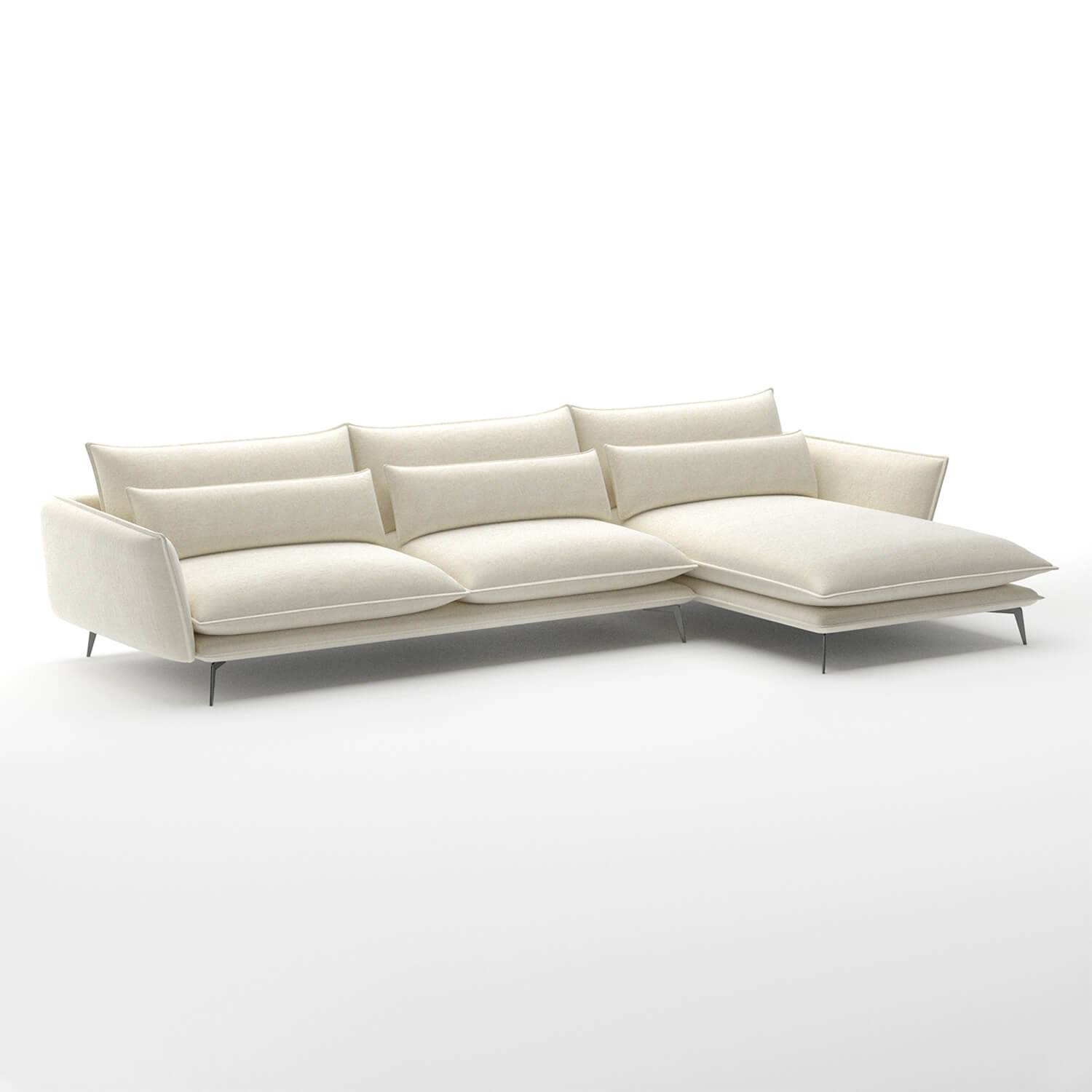 felicia L-shape sofa lounger right chaise