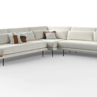 theo corner sectional sofa lounger