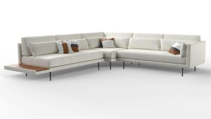 theo corner sectional sofa lounger