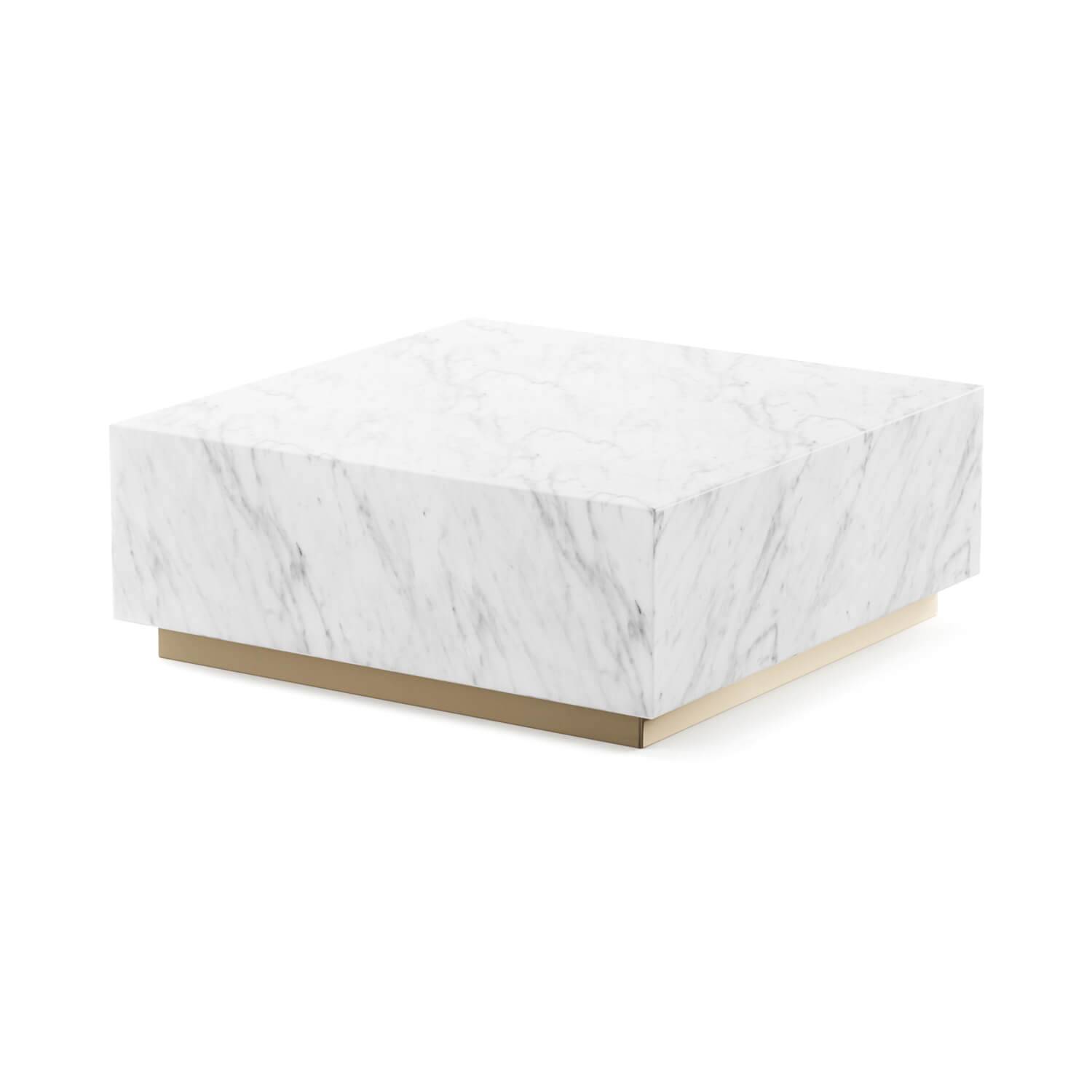 Aphrodite Marble Coffee Table with Metal Base
