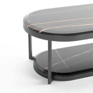 houston two tier marble coffee table