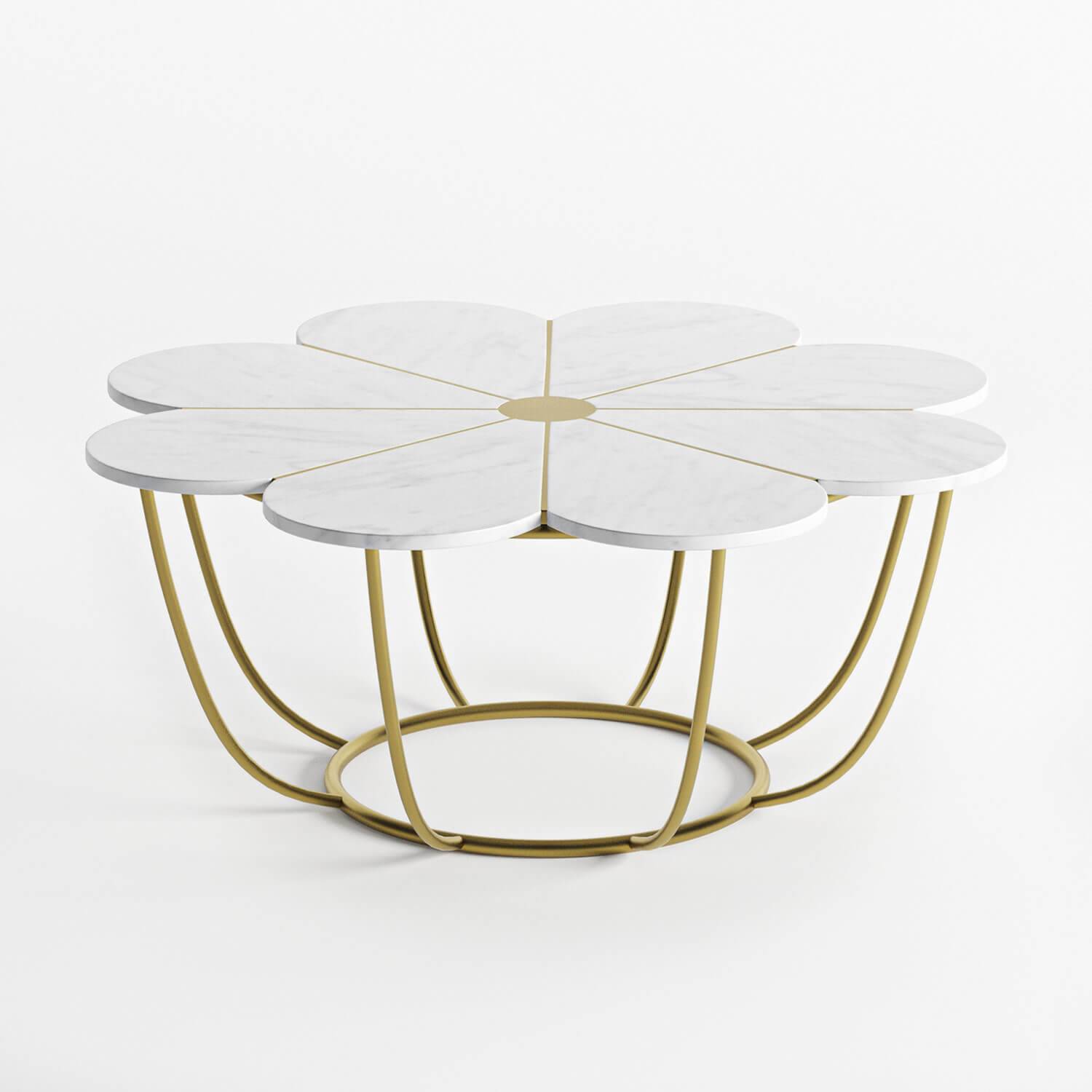 iris marble coffee table with metal legs