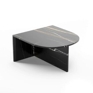 massimo marble coffee table in black color
