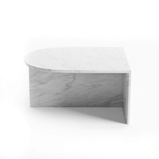 massimo marble coffee table in white color