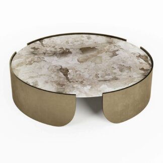 pierce marble coffee table with metal legs