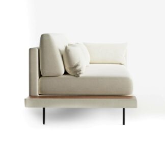 theo 3 seater sofa with left side wooden table