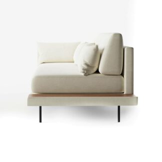theo 3 seater sofa with right side table
