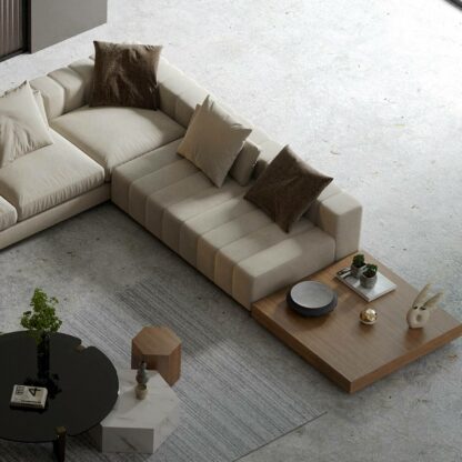 Benjamin Corner Sectional Sofa with Table