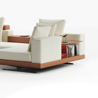 benedict l shape lounger with right rectangle diwan and table
