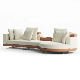 benedict l shape sofa with rounded diwan