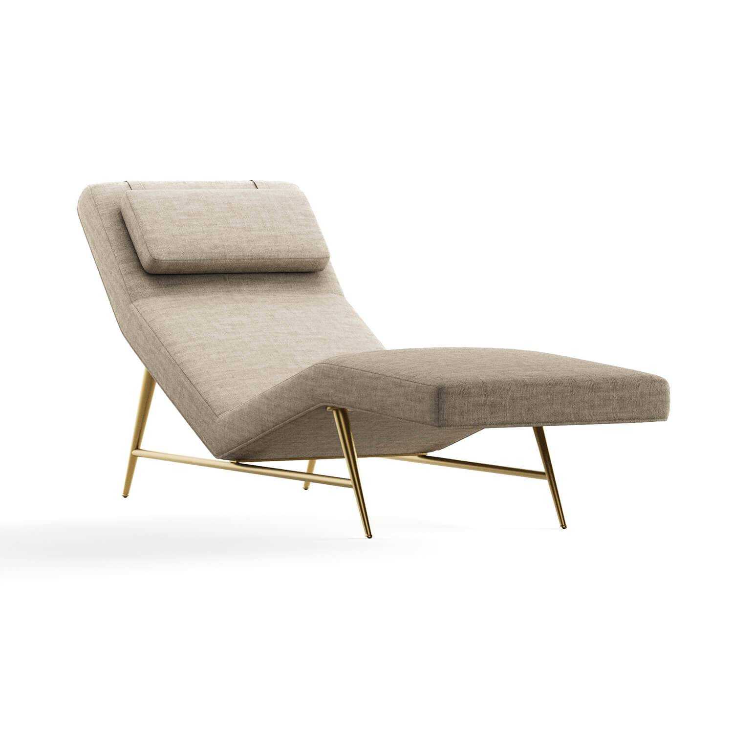 gustavo lounge chair in beige fabric