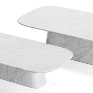 zegna set of 2 marble coffee table