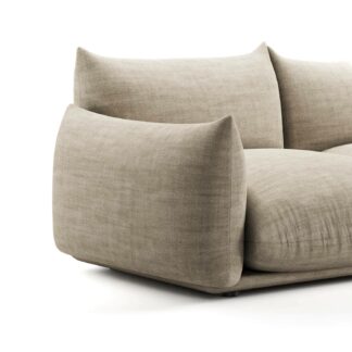 massimo two seater sofa in beige color fabric