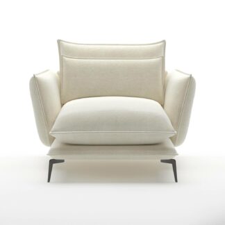 felicia chaise lounge sofa off white fabric