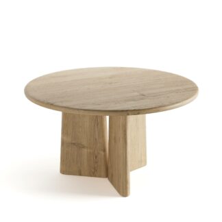 Beach Wood Round Dining Table
