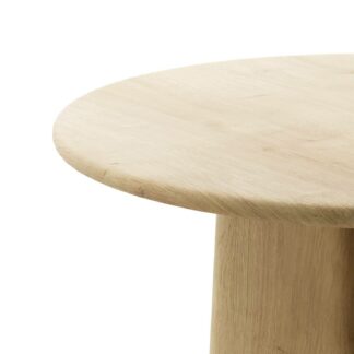 beach wood 4 seater round dining table
