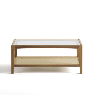 Mila coffee table with glass top