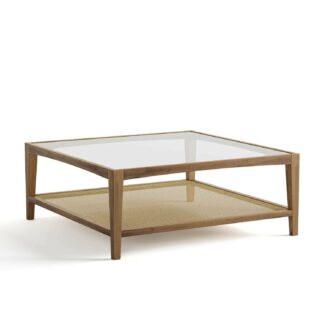 Mila coffee table with rattan