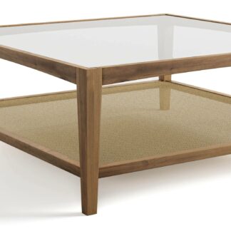 Mila Coffee Table with Rattan