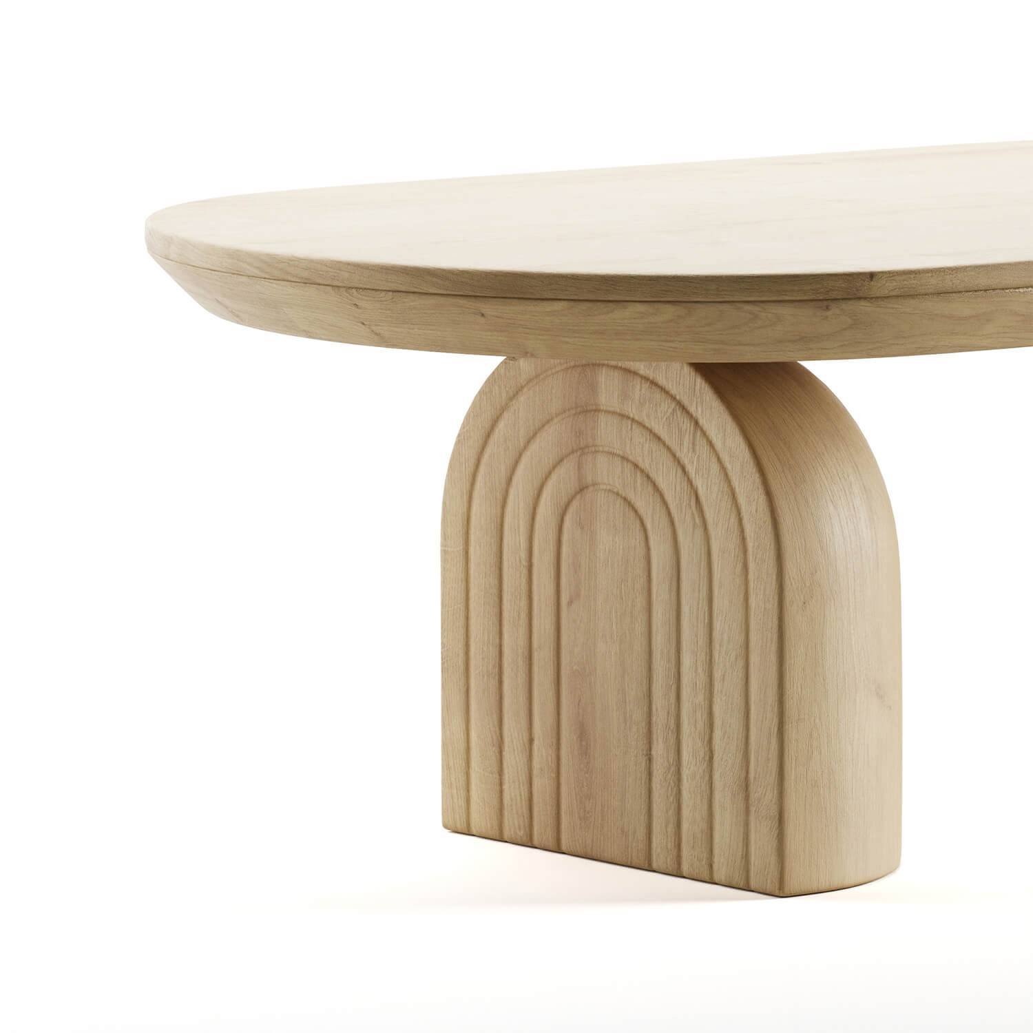 artur coffee table in oak wood finish