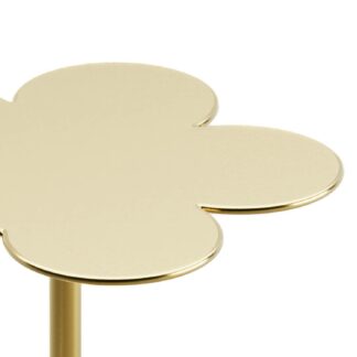 linda occasional table in gold finish