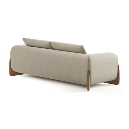 Atlas Two Seater Lounger in off white fabric