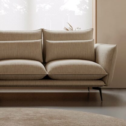 felicia l shape sofa in beige color