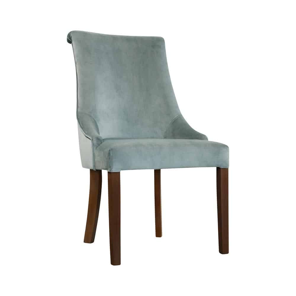 green-dining-chair-with-wooden-legs