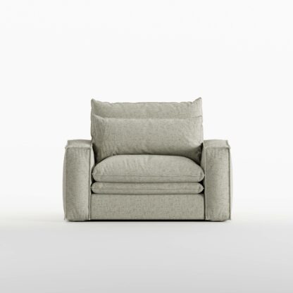 Lincoln Cloud One Seater in Chenille fabric (Andrew 05)