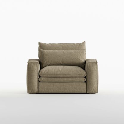 Lincoln Cloud One Seater in Chenille fabric (Andrew 06)