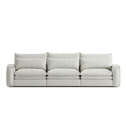 Lincoln Cloud Three Seater Sofa in Chenille fabric (Andrew 02)