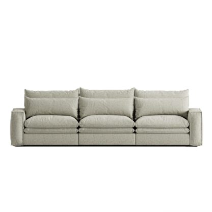 Lincoln Cloud Three Seater Sofa in Chenille fabric (Andrew 05)