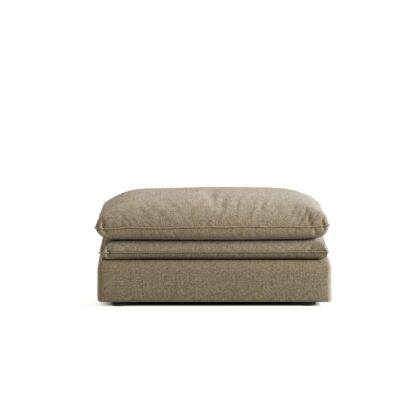 Lincoln Cloud Ottoman in Chenille fabric (Andrew 06)