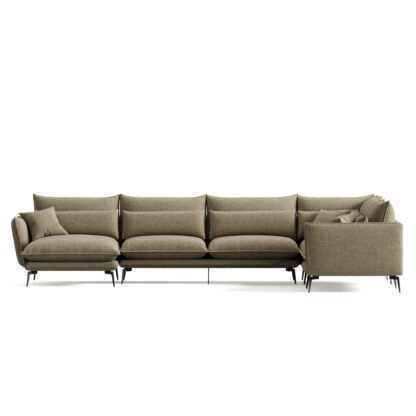 Felicia Corner Sectional Sofa Left Chaise in Chenille fabric (Andrew 06)