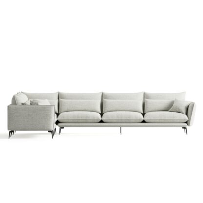 Felicia Corner Sectional Sofa in Chenille fabric (Andrew 02)