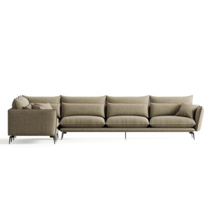 Felicia Corner Sectional Sofa in Chenille fabric (Andrew 06)