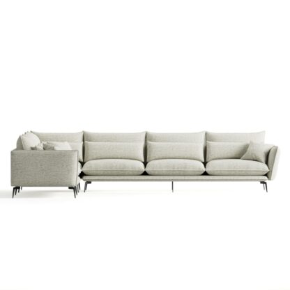 Felicia Corner Sectional Sofa in Chenille fabric (Andrew 07)